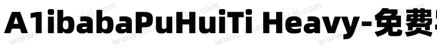 A1ibabaPuHuiTi Heavy字体转换